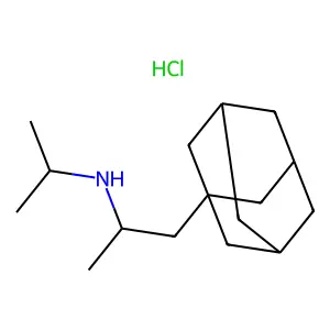 1-(1-adamantyl)-N-propan-2-ylpropan-2-amine;hydrochloride structure