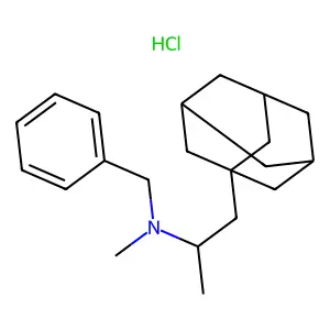 1-(1-adamantyl)-N-benzyl-N-methylpropan-2-amine;hydrochloride structure