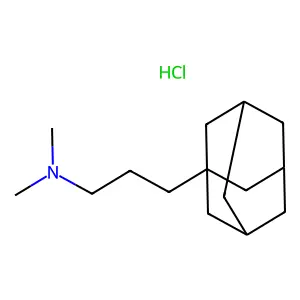 ADAMANTANE, 1-(3-DIMETHYLAMINOPROPYL)-, HYDROCHLORIDE structure