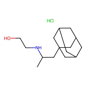 ADAMANTANE, 1-(2-(2-HYDROXYETHYL)AMINOPROPYL)-, HYDROCHLORIDE structure