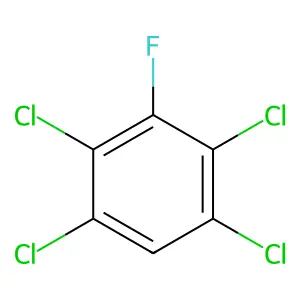 1,2,4,5-tetrachloro-3-fluorobenzene structure