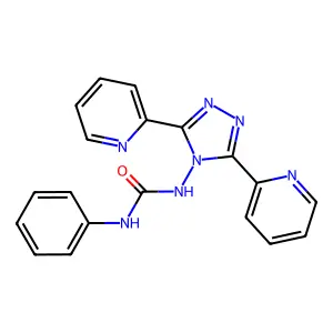 1-(3,5-dipyridin-2-yl-1,2,4-triazol-4-yl)-3-phenylurea structure
