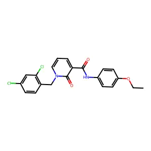 1-[(2,4-dichlorophenyl)methyl]-N-(4-ethoxyphenyl)-2-oxopyridine-3-carboxamide structure