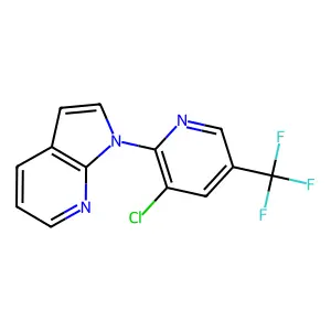 1-[3-chloro-5-(trifluoromethyl)-2-pyridinyl]pyrrolo[2,3-b]pyridine structure