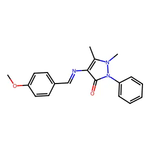 4-[(N-4-Methoxybenzylidene)amino]antipyrine structure