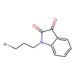 1-(3-bromopropyl)indole-2,3-dione structure