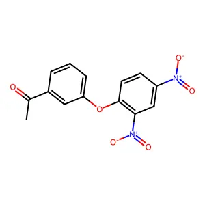 1-[3-(2,4-dinitrophenoxy)phenyl]ethanone structure