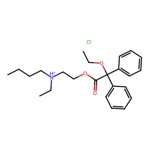 Acetic acid, 2,2-diphenyl-2-ethoxy-, (2-(N-butyl-N-ethylamino)ethyl) ester, hydrochloride structure