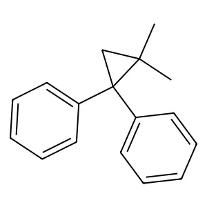 1,1'-(2,2-dimethylcyclopropane-1,1-diyl)dibenzene structure