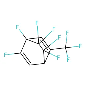 1,2,7,7,8,8-Hexafluoro-5-(trifluoromethyl)bicyclo[2.2.2]octa-2,5-diene structure