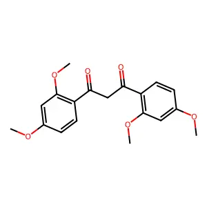 1,3-bis(2,4-dimethoxyphenyl)propane-1,3-dione structure