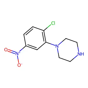 1-(2-chloro-5-nitrophenyl)piperazine structure