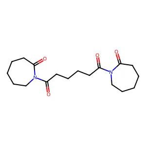1,6-Hexanedione, 1,6-bis(hexahydro-2-oxo-1H-azepin-1-yl)- structure