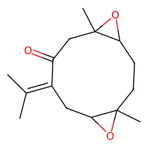 1,10:4,5-Diepoxy-7(11)-germacren-8-one structure