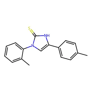 1-(2-methylphenyl)-4-(4-methylphenyl)-1H-imidazole-2-thiol structure