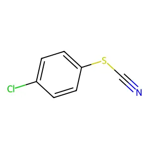 (4-chlorophenyl) thiocyanate structure