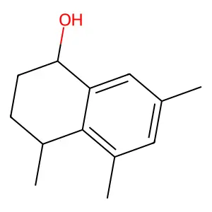 4,5,7-trimethyl-1,2,3,4-tetrahydronaphthalen-1-ol structure