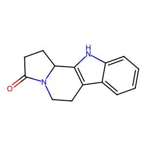 1,2,5,6,11,11b-hexahydroindolizino[8,7-b]indol-3-one structure