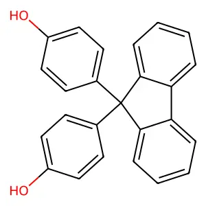4-[9-(4-hydroxyphenyl)fluoren-9-yl]phenol structure