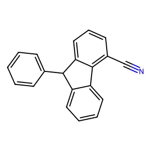 9-PHENYL-9H-FLUORENE-4-CARBONITRILE structure