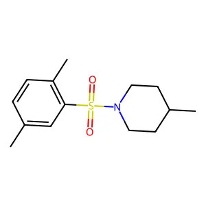 1-[(2,5-dimethylphenyl)sulfonyl]-4-methylpiperidine structure