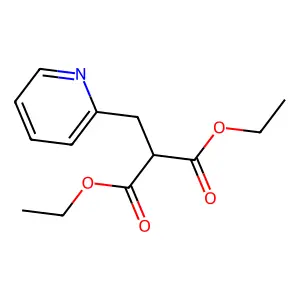 Diethyl (2-pyridylmethyl)malonate structure
