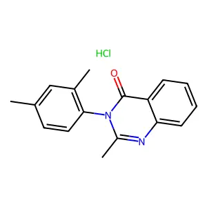 Methylmethaqualone hydrochloride structure