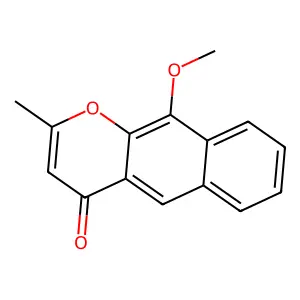 10-Methoxy-2-methyl-4H-naphtho[2,3-b]pyran-4-one structure