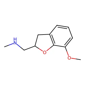 [(7-methoxy-2,3-dihydro-1-benzofuran-2-yl)methyl](methyl)amine structure