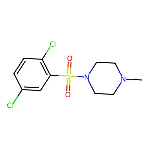 1-[(2,5-dichlorophenyl)sulfonyl]-4-methylpiperazine structure
