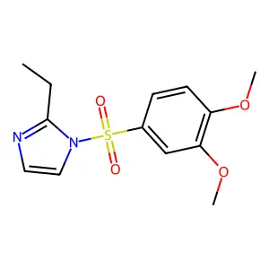 1-(3,4-dimethoxyphenyl)sulfonyl-2-ethylimidazole structure
