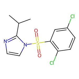 1-[(2,5-dichlorophenyl)sulfonyl]-2-isopropyl-1H-imidazole structure