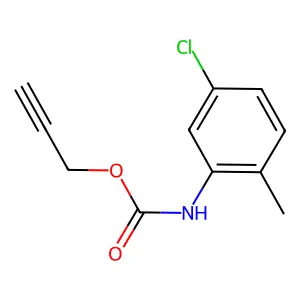 prop-2-ynyl N-(5-chloro-2-methylphenyl)carbamate structure