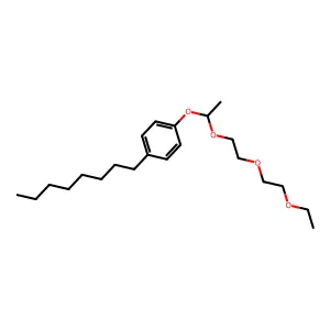 1-[1-[2-(2-ethoxyethoxy)ethoxy]ethoxy]-4-octylbenzene structure