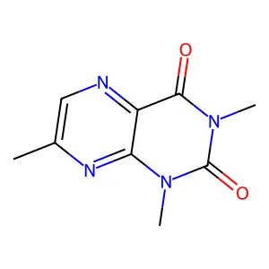 1,3,7-trimethylpteridine-2,4(1h,3h)-dione structure