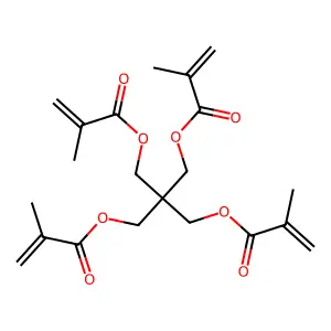 Pentaerythritol tetramethacrylate structure