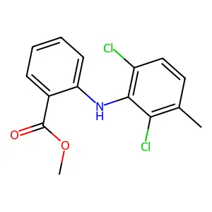 methyl 2-(2,6-dichloro-3-methylanilino)benzoate structure