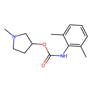 (1-methylpyrrolidin-3-yl) N-(2,6-dimethylphenyl)carbamate structure