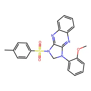 1-(2-methoxyphenyl)-3-(4-methylphenyl)sulfonyl-2H-imidazo[4,5-b]quinoxaline structure