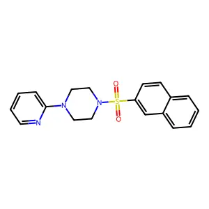 1-(2-naphthylsulfonyl)-4-(2-pyridyl)piperazine structure