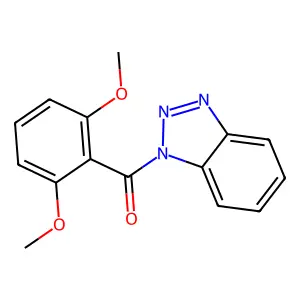 1-(2,6-dimethoxybenzoyl)-1H-1,2,3-benzotriazole structure