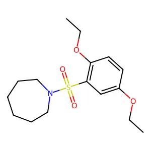 1-(2,5-diethoxyphenyl)sulfonylazepane structure
