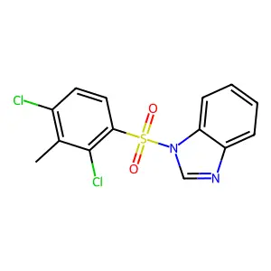 1-[(2,4-dichloro-3-methylphenyl)sulfonyl]-1H-benzimidazole structure