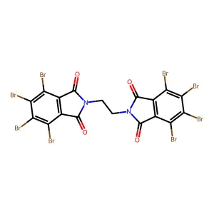 N,N-Ethylene-bis(tetrabromophthalimide) structure