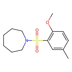 1-(2-methoxy-5-methylphenyl)sulfonylazepane structure