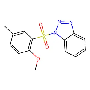 1-(2-methoxy-5-methylphenyl)sulfonylbenzotriazole structure