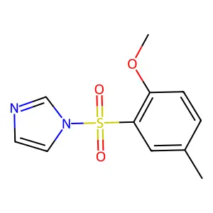 1-(2-methoxy-5-methylphenyl)sulfonylimidazole structure