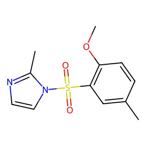 1-[(2-methoxy-5-methylphenyl)sulfonyl]-2-methyl-1H-imidazole structure