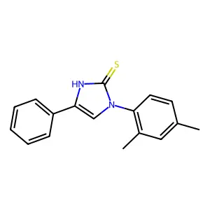 1-(2,4-dimethylphenyl)-4-phenyl-1H-imidazole-2-thiol structure