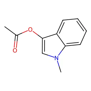 N-Methylindoxyl acetate structure